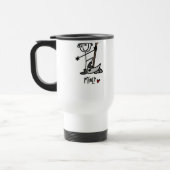 Mijnwerker Stickfiguur Reisbeker (Links)