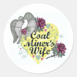MIJNWERKERSVROUW RONDE STICKER