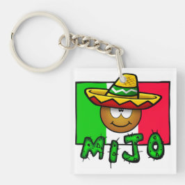 Mijo - Schattige Mexicaans Kind met Sombrero Sleutelhanger