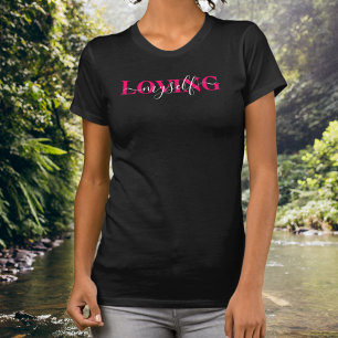 Mijzelf Liefhebben Eigen Waarde Roze Witte Typogra T-shirt