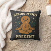 Mijzelf present bakken | Grappige Mindful Kerst Kussen (Deken)