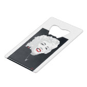 MIK05BW Miki Marilyn.tif Creditkaart Flessenopener (Voorkant Gekanteld)