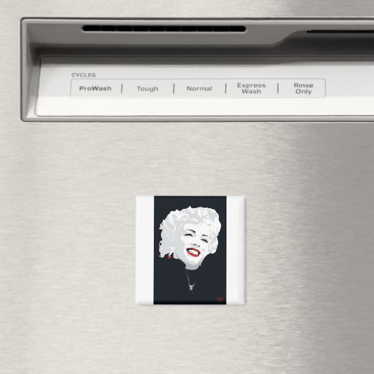 MIK05BW Miki Marilyn.tif Magneet (Insitu (Vaatwasser))