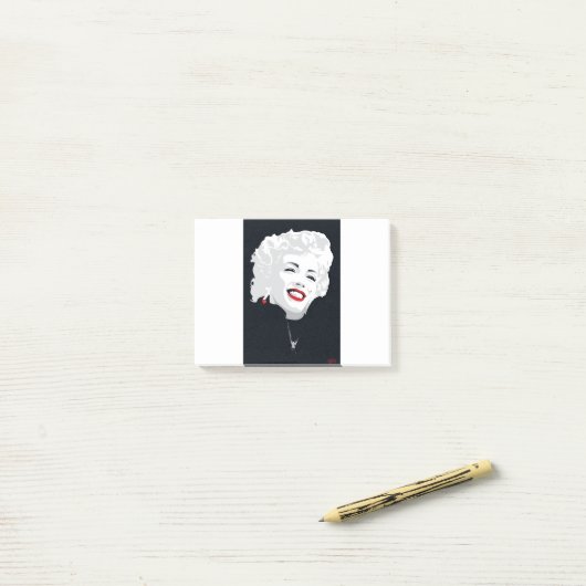 MIK05BW Miki Marilyn.tif Post-it® Notes (Op bureau)