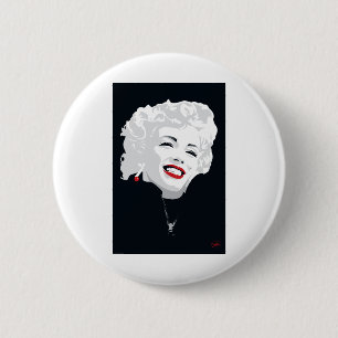 MIK05BW Miki Marilyn.tif Ronde Button 5,7 Cm