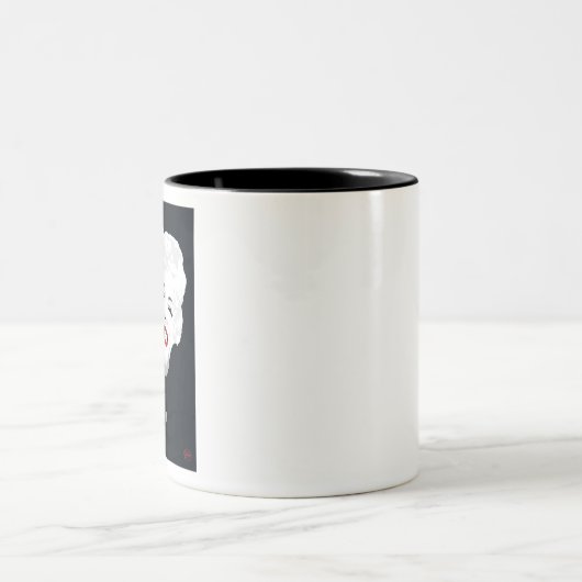 MIK05BW Miki Marilyn.tif Tweekleurige Koffiemok (Center)