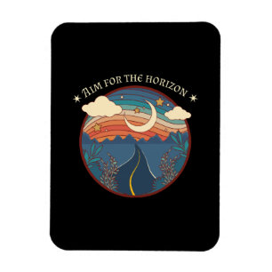 Mik op de horizon reis natuur roadtrip magneet