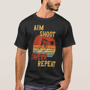 Mik Schiet Zweer Herhaal Pijltjes T-shirt