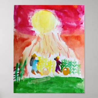 Mika Aiko Harvest Time Poster