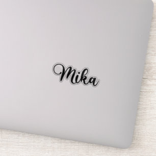 Mika Naam - Handgeschreven kalligrafie Sticker