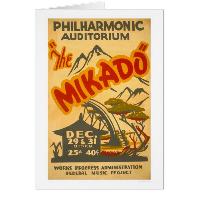 Mikado Philarmonic 1938 WPA (Voorkant)