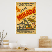 Mikado Philarmonic 1938 WPA Poster (Keuken)