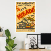 Mikado Philarmonic 1938 WPA Poster (Thuiskantoor)