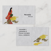 Mikaeri Bijin in Kimono Visitekaartje (Voorkant / Achterkant)