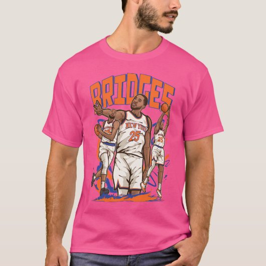 Mikal Bridges Cartoon T-shirt (Voorkant)