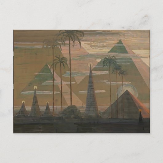 Mikalojus Ciurlionis - Sonata van de Pyramiden Briefkaart (Voorkant)