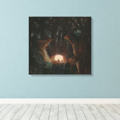 Mikalojus Konstantinas Ciurlionis Fairty Tale van  Canvas Afdruk (Insitu (Houten vloer))