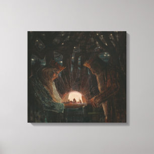 Mikalojus Konstantinas Ciurlionis Fairty Tale van  Canvas Afdruk