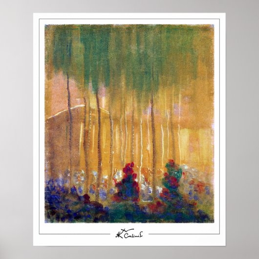 Mikalojus Konstantinas Ciurlionis Zedign Art Post. Poster (Voorkant)