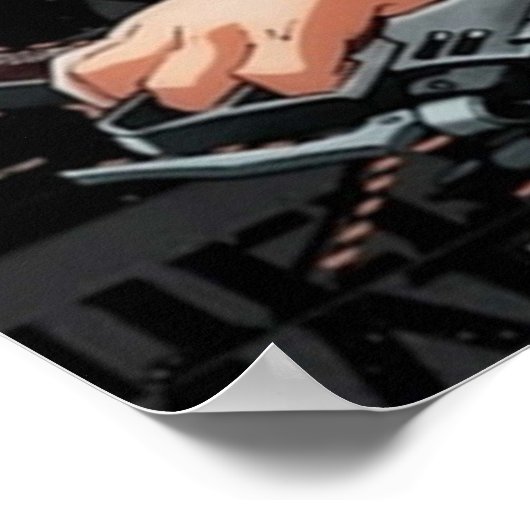 Mikasa Ackerman aanval op Titan Poster (Hoek)