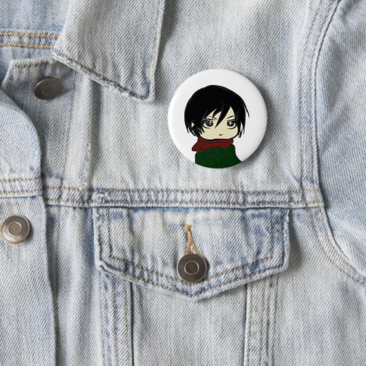 Mikasa Ackerman Pin Ronde Button 5,7 Cm (In situ)