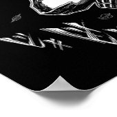 Mikasa Attack op Titan voor donkere achtergronden Poster (Hoek)