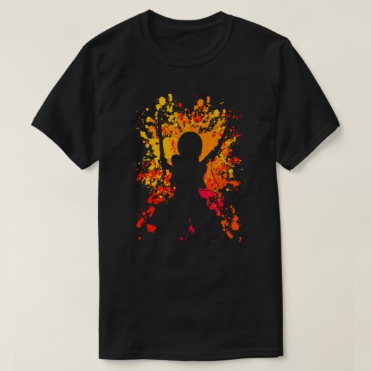 Mikasa Paint Splatter Anime Manga Shirt (Design voorkant)