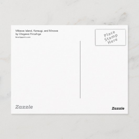 Mikawa Island Postcard Briefkaart (Achterkant)