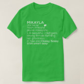 Mikayla Naam Mikayla Definitie Mikayla Vrouw Nam T-shirt (Design voorkant)