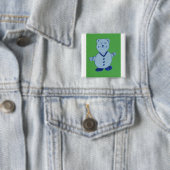 Mike 5,1 cm (2 inch) Square Badge Vierkante Button 5,1 Cm (In situ)