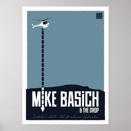 Mike Basich Heli Drop Poster (Voorkant)