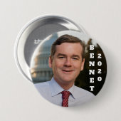 Mike Bennet 2020 Portait Ronde Button 7,6 Cm (Voorkant /achterkant)
