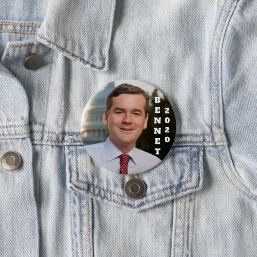 Mike Bennet 2020 Portait Ronde Button 7,6 Cm (In situ)