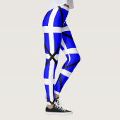 Mike blue white cross leggings (Rechts)