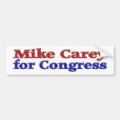 Mike Carey for Congress roodblauwe tekst Bumpersticker (Voorkant)