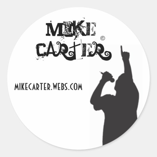 Mike Carter sticker (Voorkant)