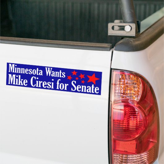 Mike Ciresi voor Senaat Bumpersticker (Op Truck)