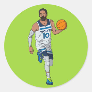 Mike Conley - Minnesota Basketball Ronde Sticker