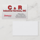 Mike Cox Visitekaartje (Voorkant / Achterkant)