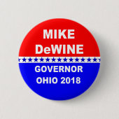 Mike DeWine Governor Ohio 2018 Ronde Button 5,7 Cm (Voorkant)