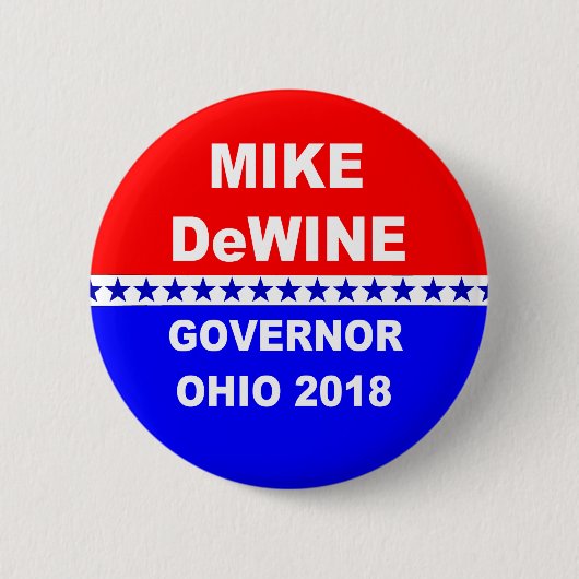 Mike DeWine Governor Ohio 2018 Ronde Button 5,7 Cm (Voorkant)