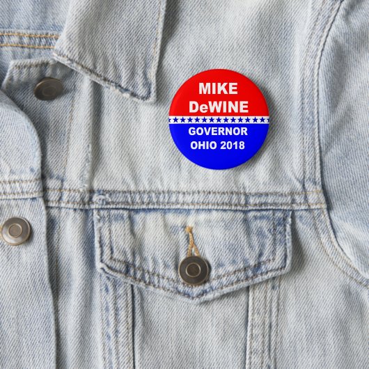 Mike DeWine Governor Ohio 2018 Ronde Button 5,7 Cm (In situ)