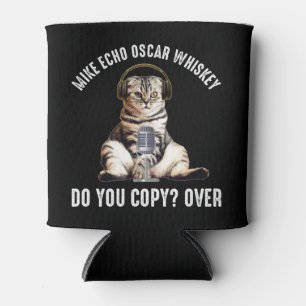 Mike Echo Oscar Whiskey Ham Radio Cat Blikjeskoeler