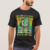 Mike Echo Oscar Whisky Flying Cat Pilot MEOW Cat O T-shirt (Voorkant)
