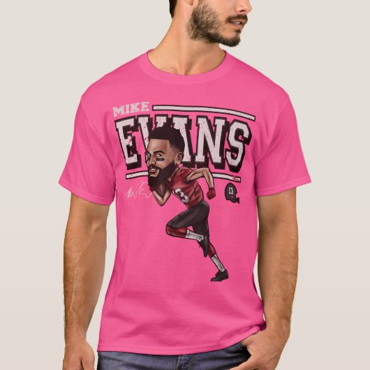 Mike Evans Tamba Bay Cartoon T-shirt (Voorkant)