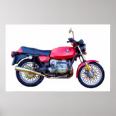 Mike Garrett Motorcycle Poster (Voorkant)