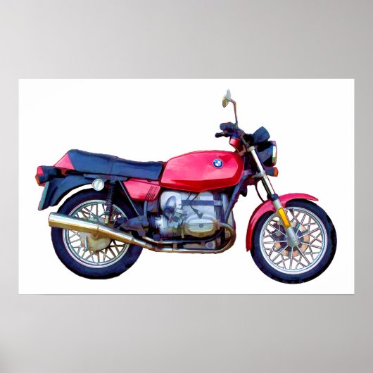 Mike Garrett Motorcycle Poster (Voorkant)