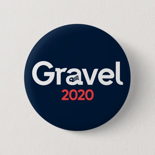 Mike Gravel: Anti-oorlogskandidaat Ronde Button 5,7 Cm (Voorkant)