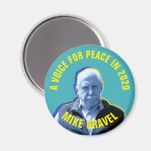 Mike Gravel: Een stem voor vrede in 2020 Magneet (Voorkant / Achterkant)