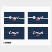 Mike Gravel voor President 2020 Rechthoekige Sticker (Vel)